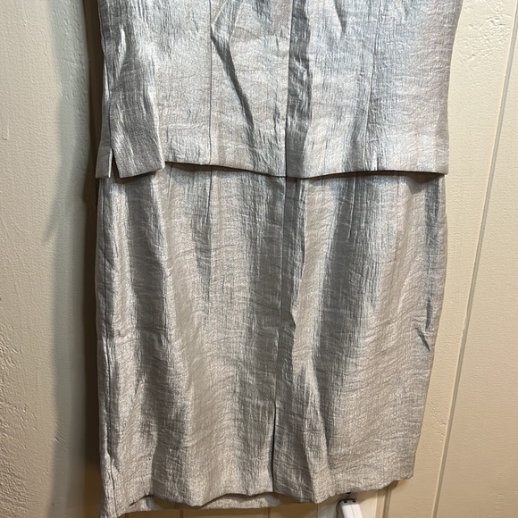 Jessica Howard Silver Dress w Beadwork - Picture 7 of 8